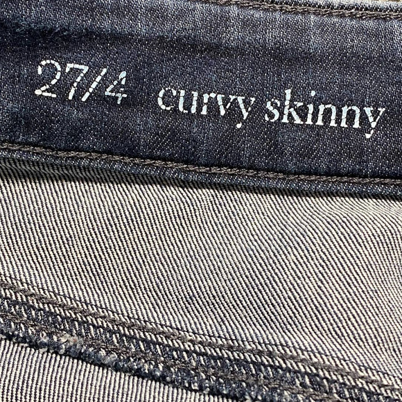 Ann Taylor Loft Blue Jeans Curvy‎ Skinny Stretch Pants Size 27/4 EUC - Picture 8 of 10